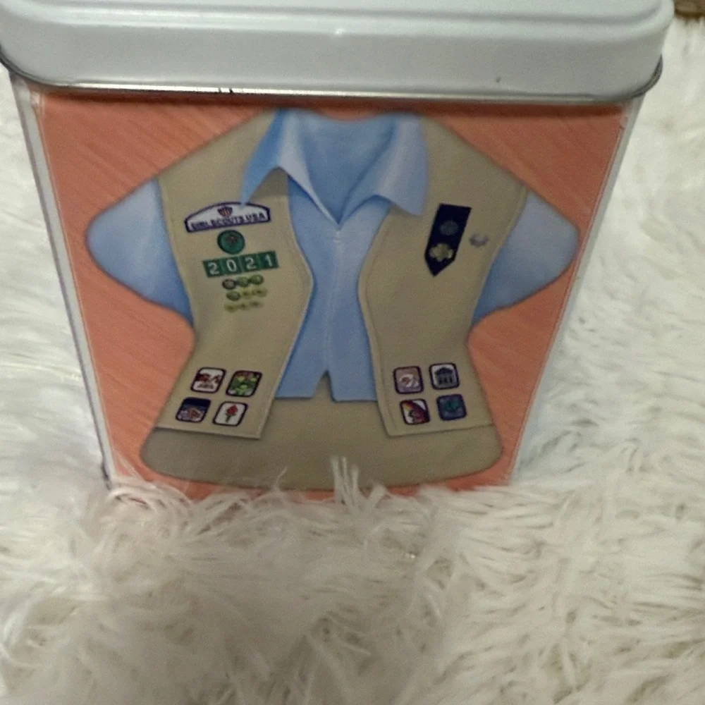 Girl Scouts Brown Storage Tin